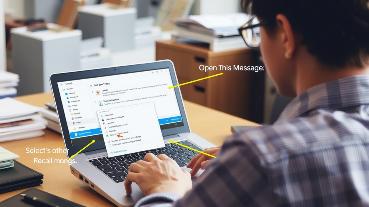 how to recall an email in outlook